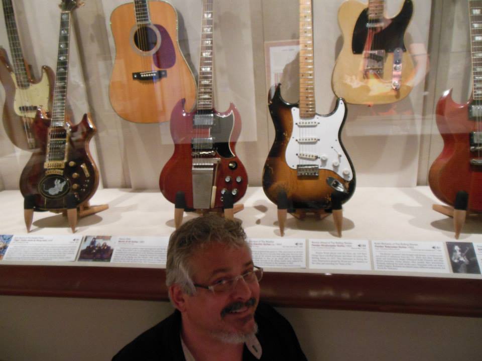 Ned at a vintage guitar exhibition at the Eiteljorg 2013