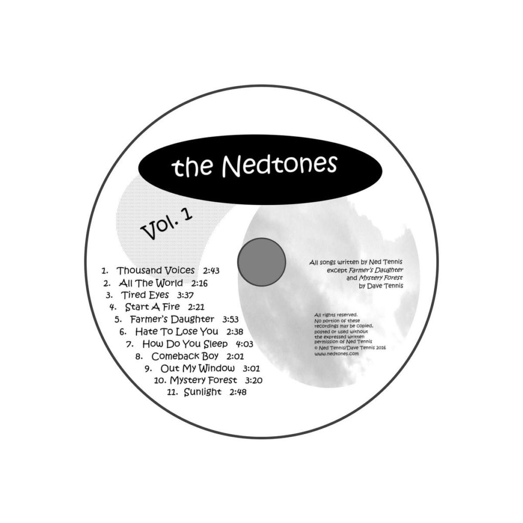 Nedtones Vol. 1 CD face